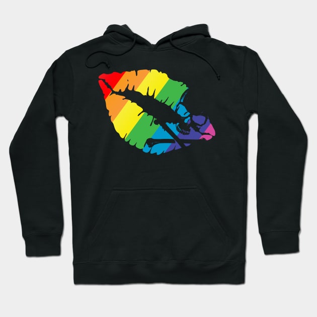 rainbow kiss Hoodie by chromatosis